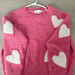 Pink Heart Sweater